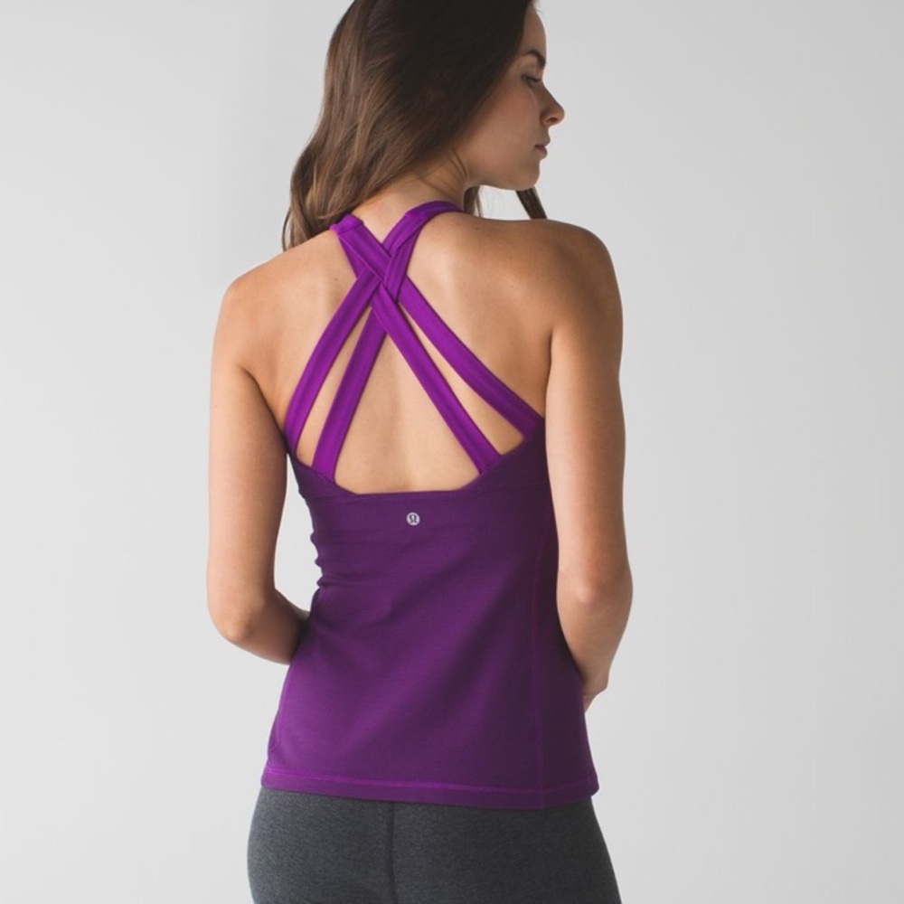 Lululemon Enhearten Tank purple size 2